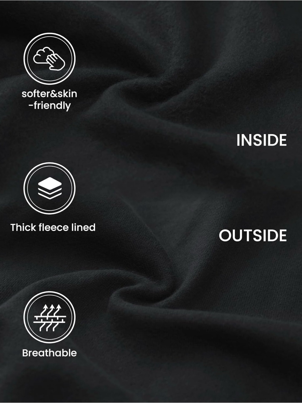CRZ YOGA Black Half-Zip Cowl Pullover - Picture 7 of 7